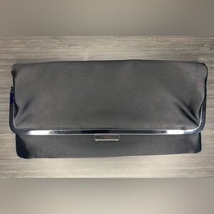 BCBG-Black Satin Clutch (0072)